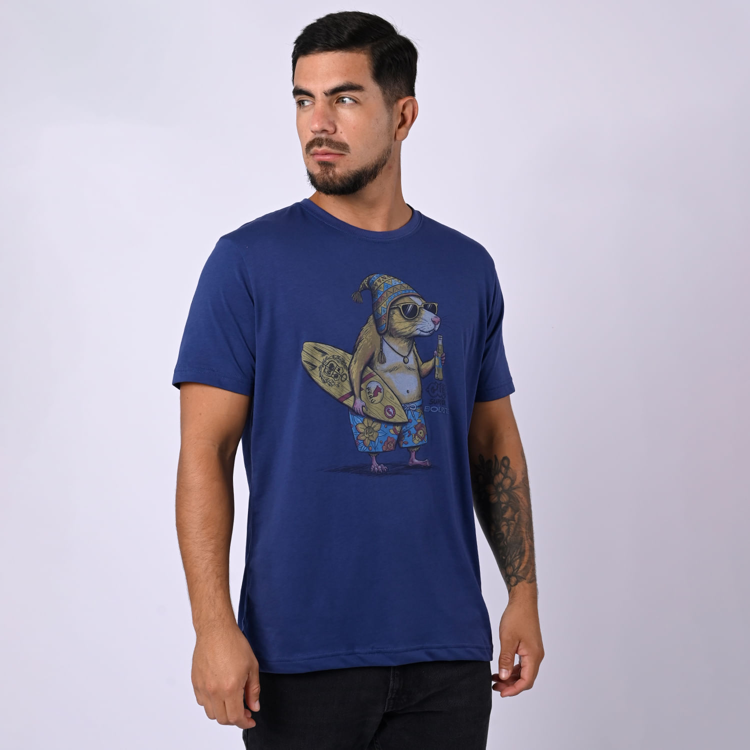 Polo Manga Corta Hombre Clasico 015 H26 Bourne Acero Talla L