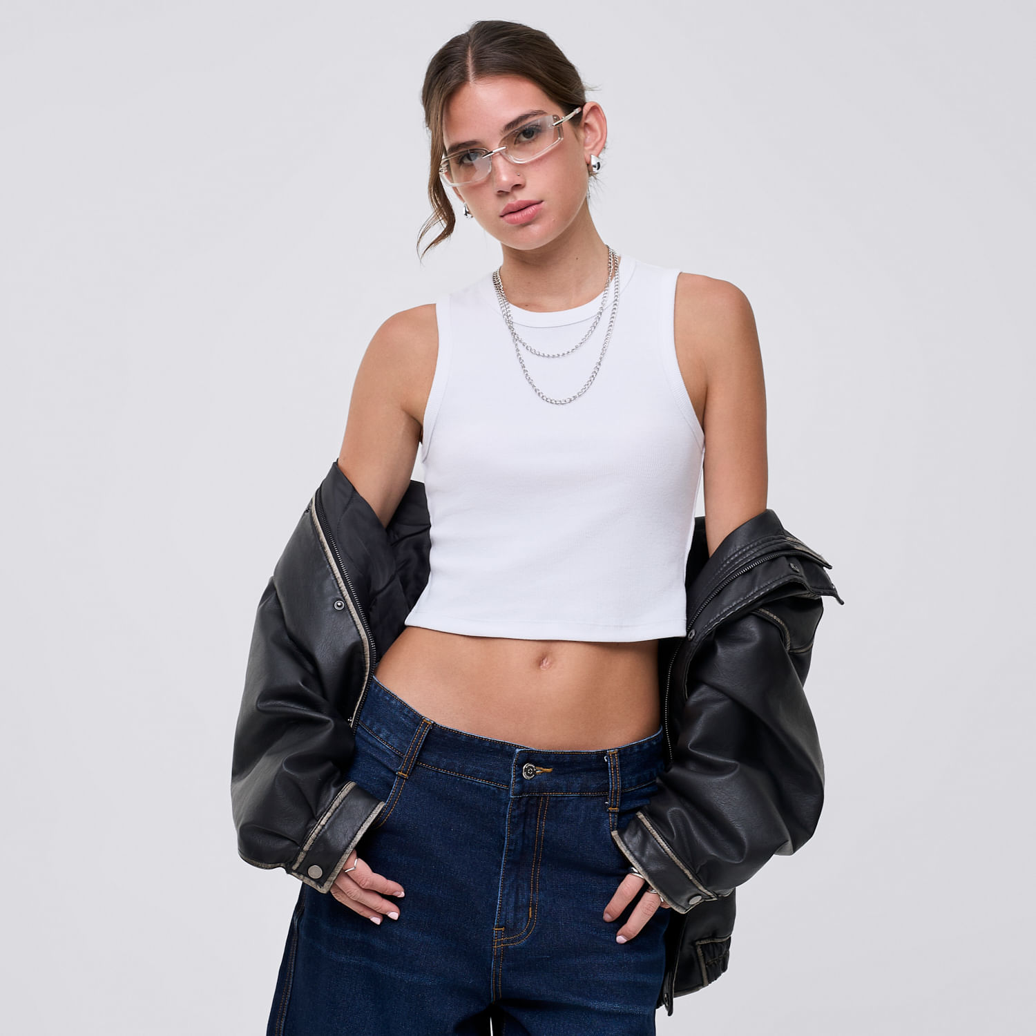 Polo Mujer Top Hypnotic Sin Manga Blanco M