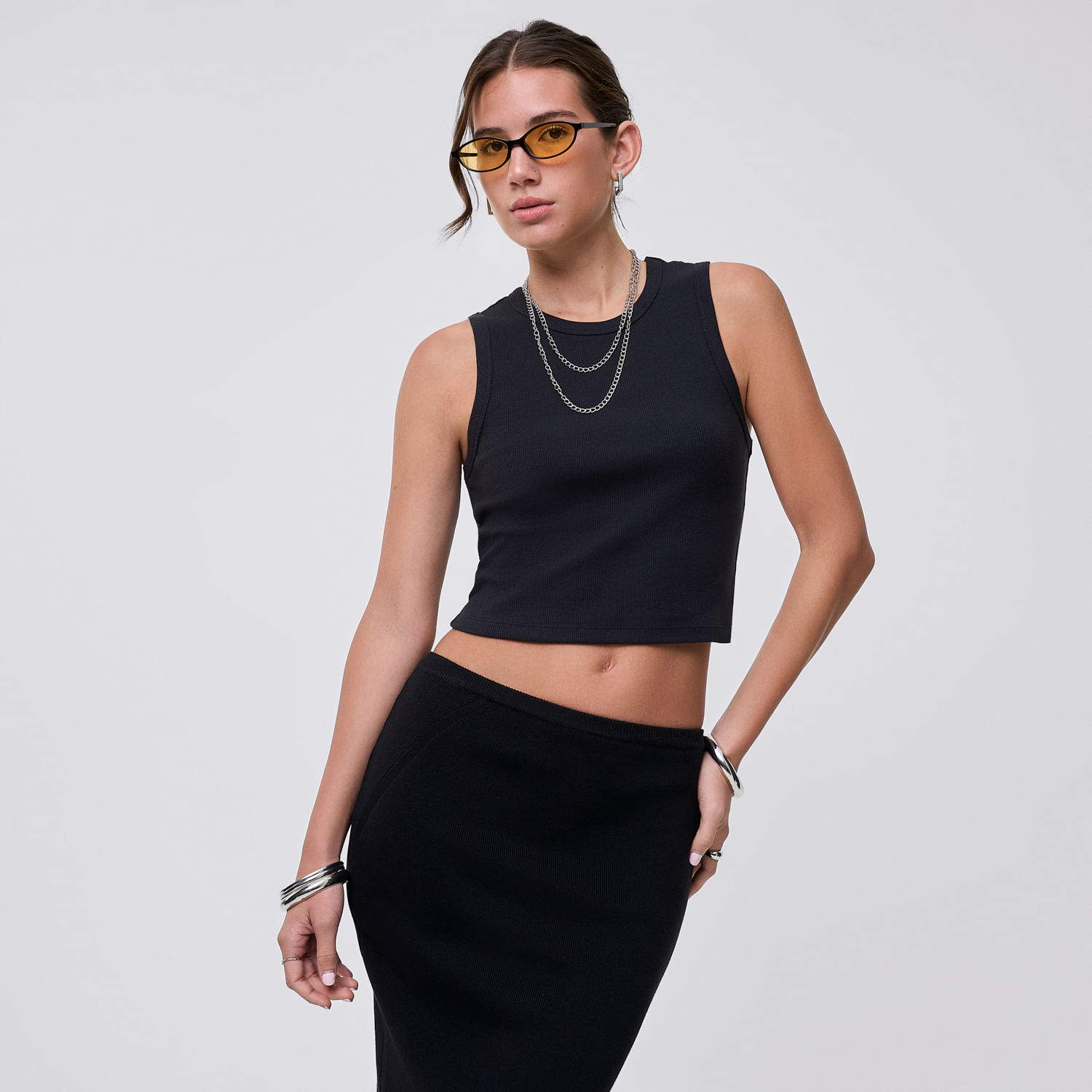 Polo Mujer Top Hypnotic Sin Manga Negro Xl