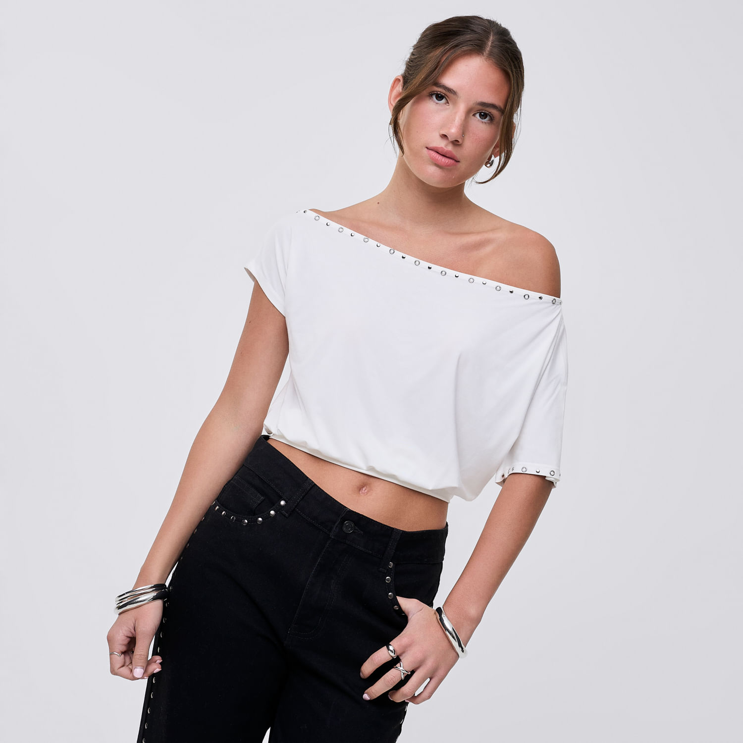 Polo Mujer Cami Hypnotic Manga Corta Blanco S