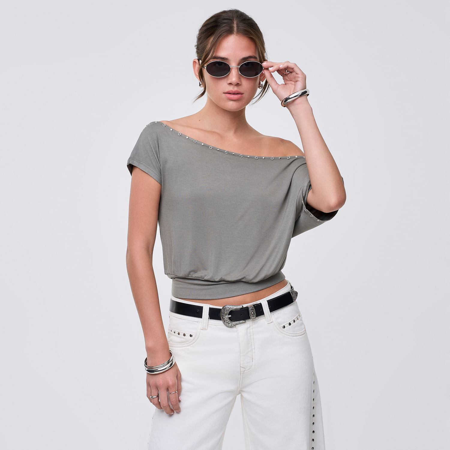 Polo Mujer Cami Hypnotic Manga Corta Verde Oliva M