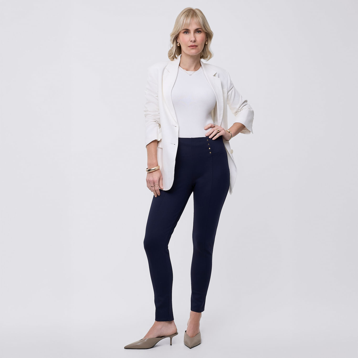 Legging Mujer Snaps Zafin Azul Marino Xl
