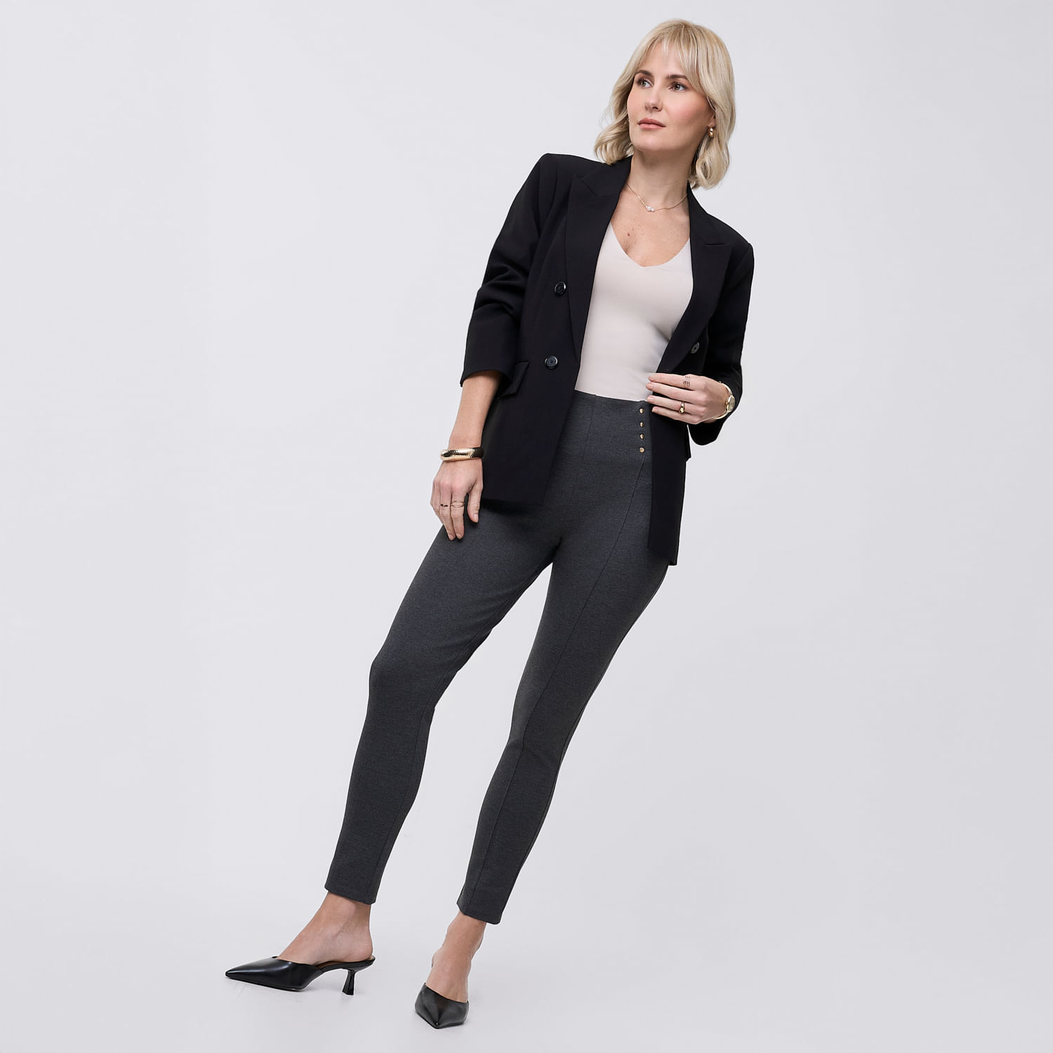 Legging Mujer Snaps Zafin Charcoal M