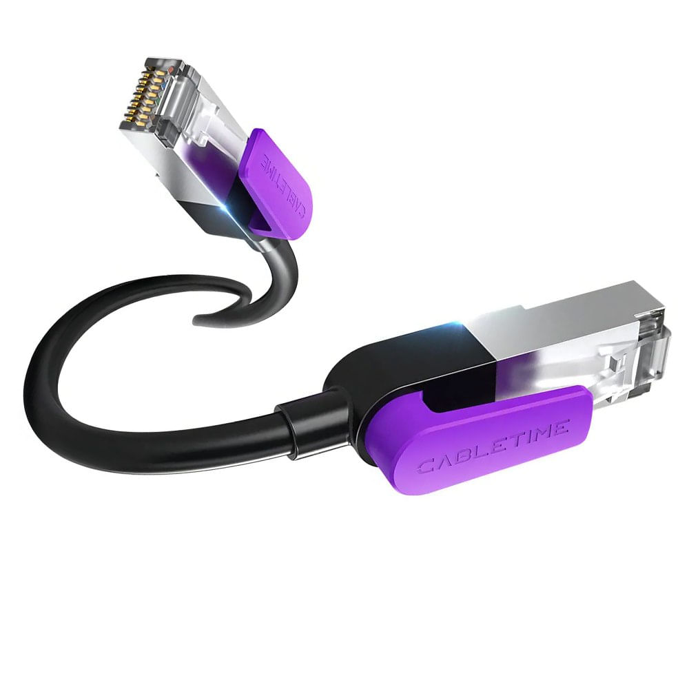 Cable de Red Ethernet Cat 8 Doble Blindaje 40Gbps 2000MHz CABLETIME de 5 M