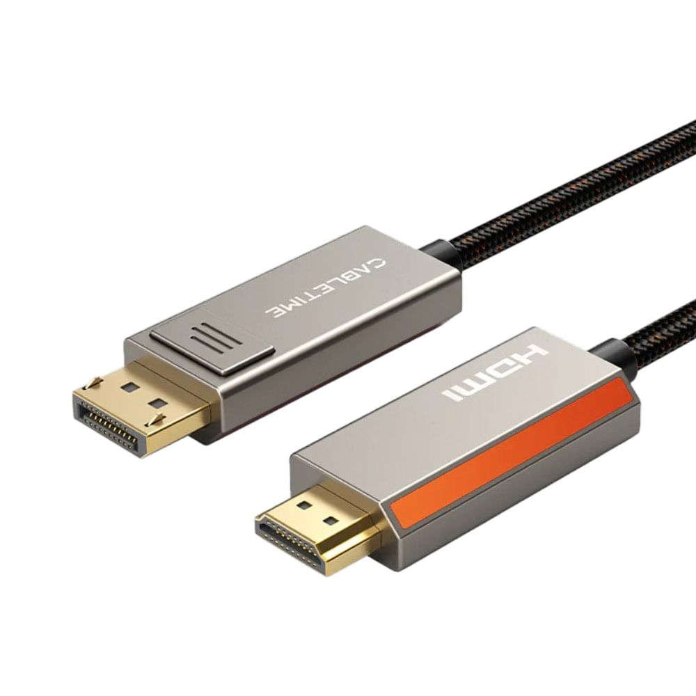 Cable Unidireccional DisplayPort 1.4 a HDMI 2.1 de 8K 60Hz 4K 120Hz 2 M CABLETIME