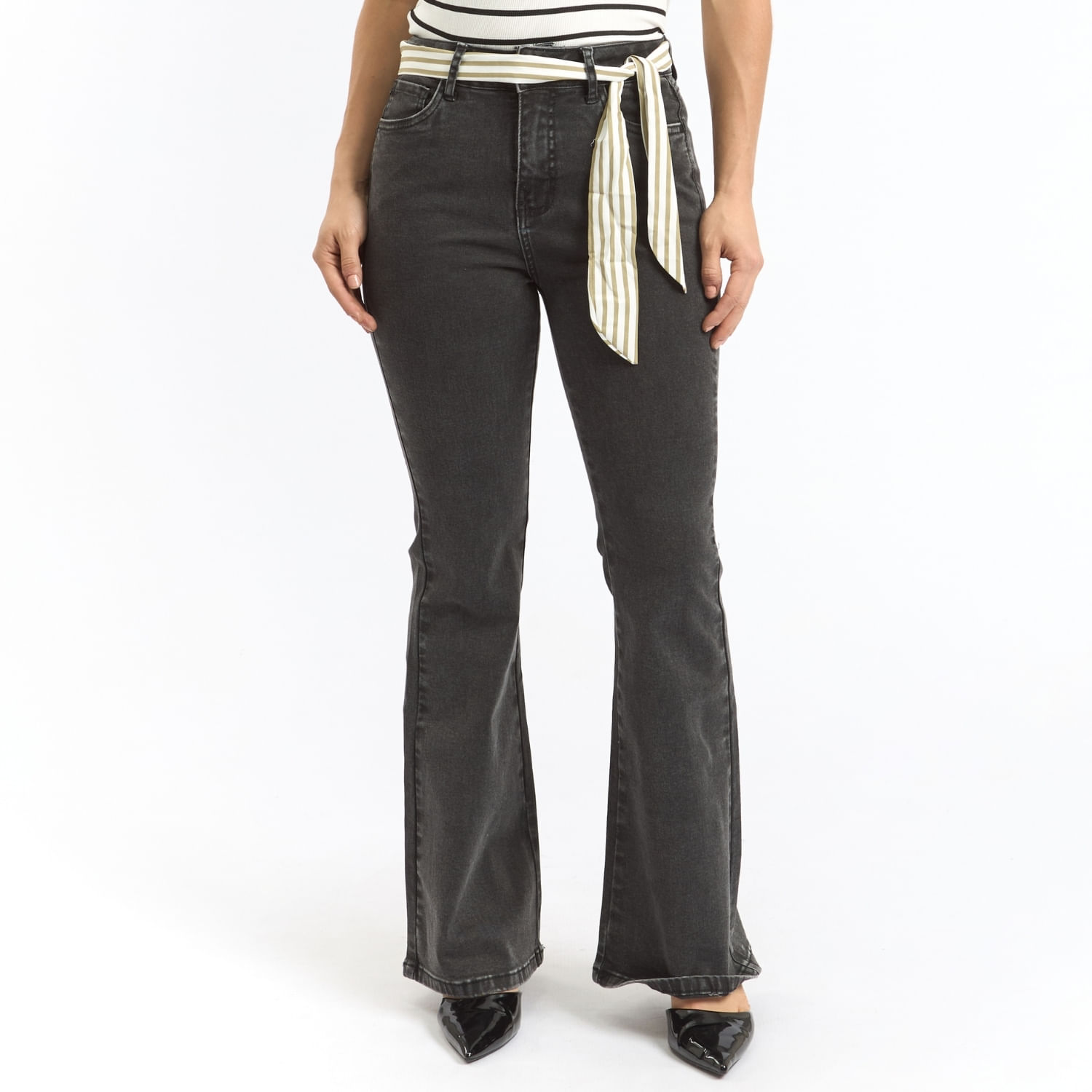 Jean Mujer Fryddas Parada 111 Flare Gris 28