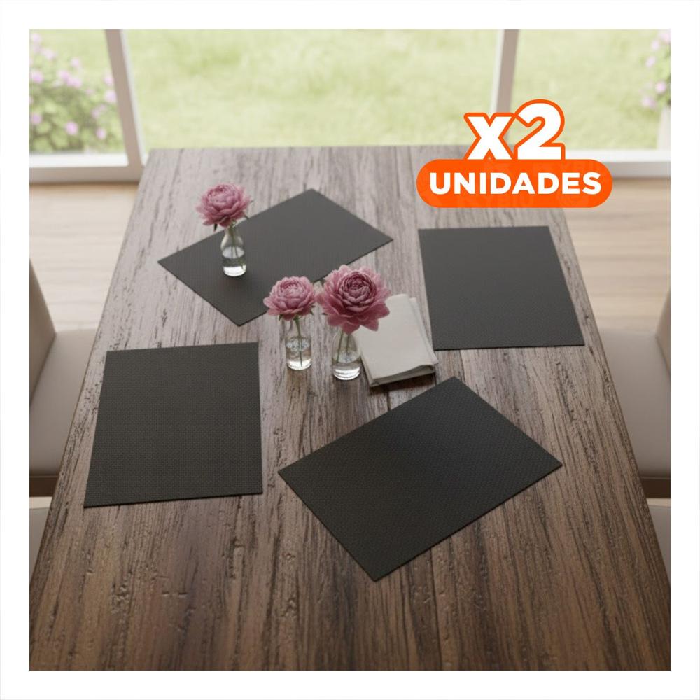 Pack2 Utilidad de Mesa Rectangular 4 Piezas para Proteccion en Comedor Y Papel Regalo