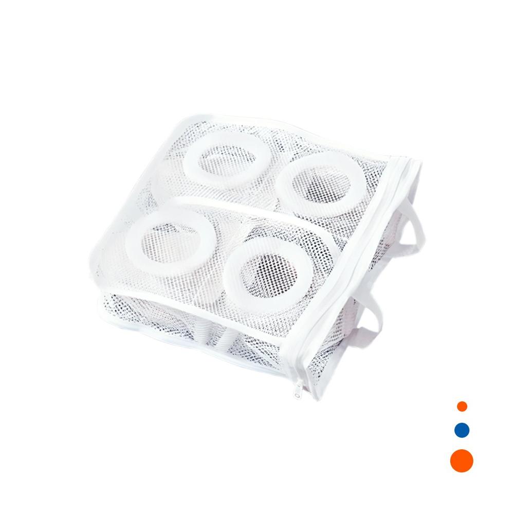 Bolsa Malla para Limpieza Zapatos y Ropa Estilo Rectangular Blanco Seguro Y Regalo Sticker