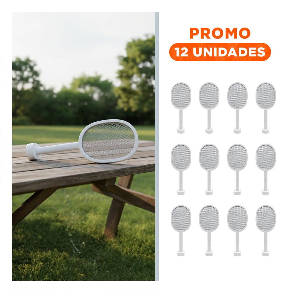 Pack12 Articulo Electrico Mosquitera con Base para Uso en Casa