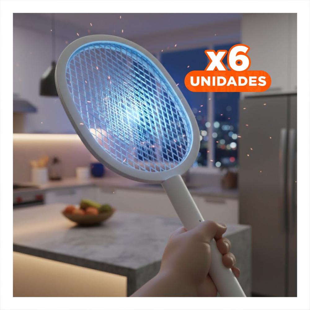 Pack6 Dispositivo Electrico Mosquitera con Base para Proteccion del Hogar