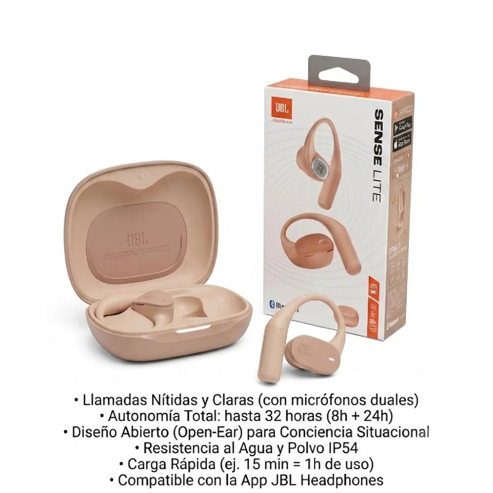 Auriculares JBL Sense Lite Inalámbricos Deportivos Open-Ear - Beige