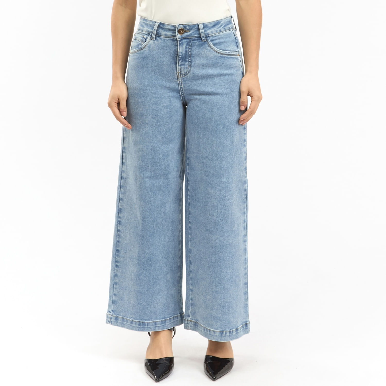 Jean Mujer Raquel Parada 111 W-Crop Celeste Bebé 30