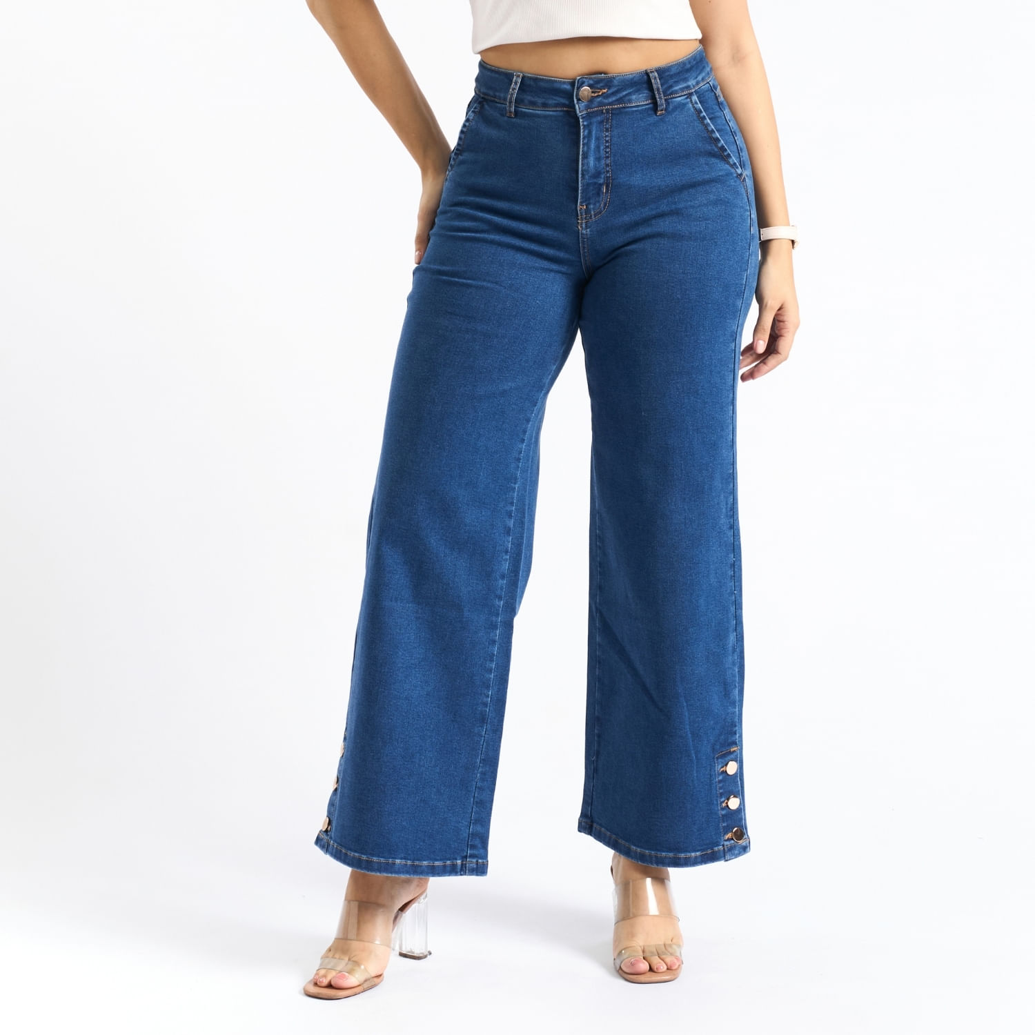 Jean Mujer Izele Parada 111 Wide Leg Azul 30
