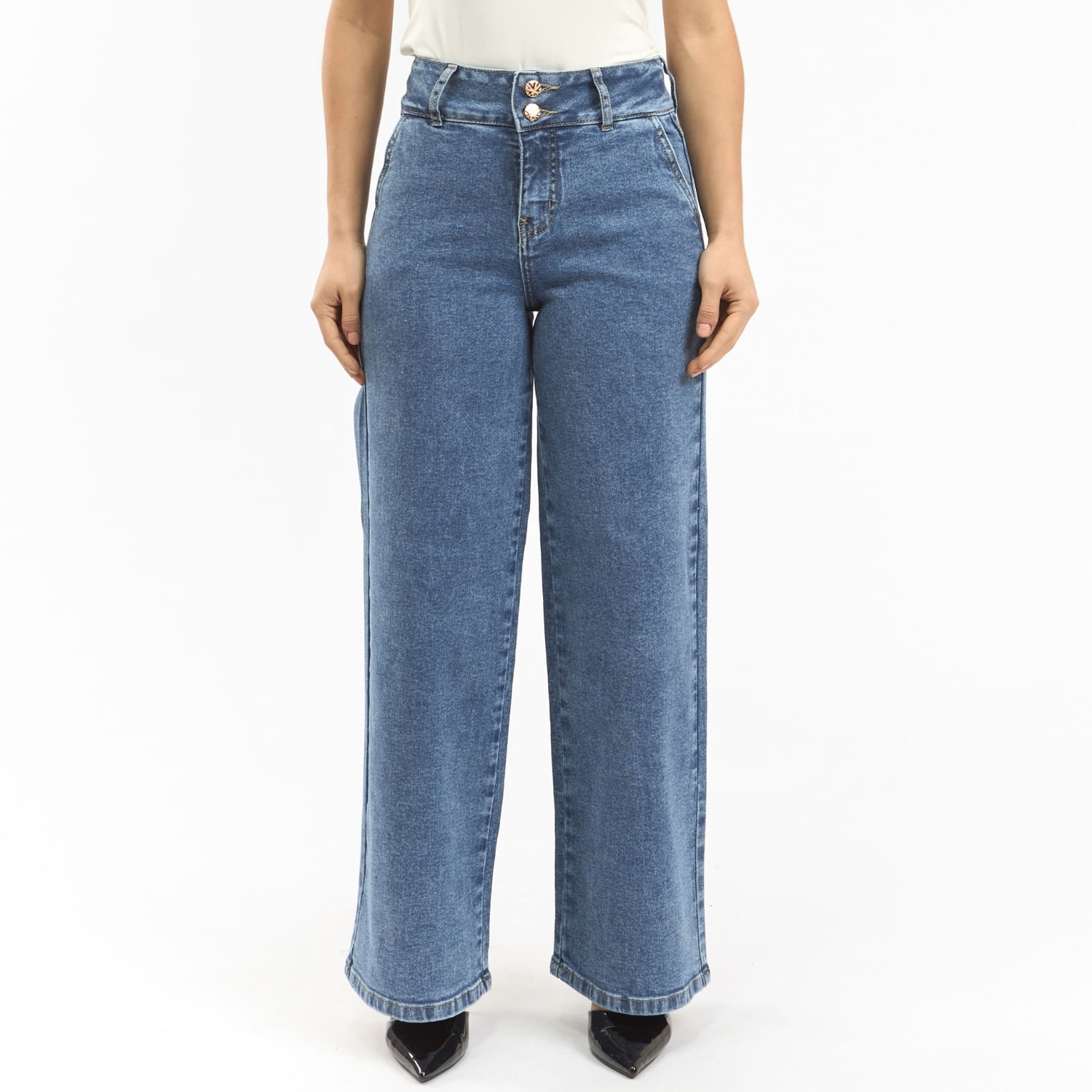 Jean Mujer Kalesi Parada 111 Wide Leg Celeste Cielo 28