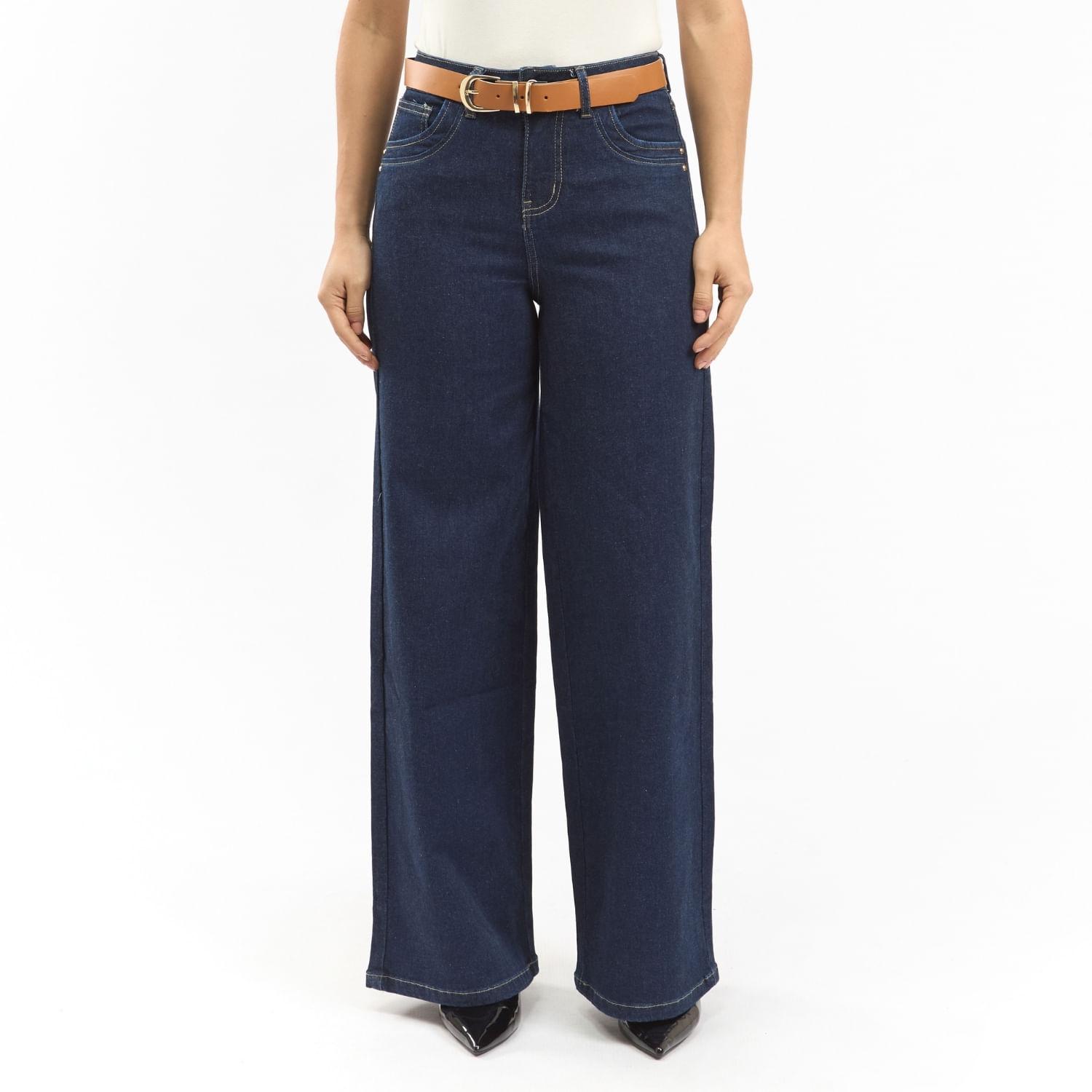 Jean Mujer Malia Parada 111 Wide Leg Azul Marino 30