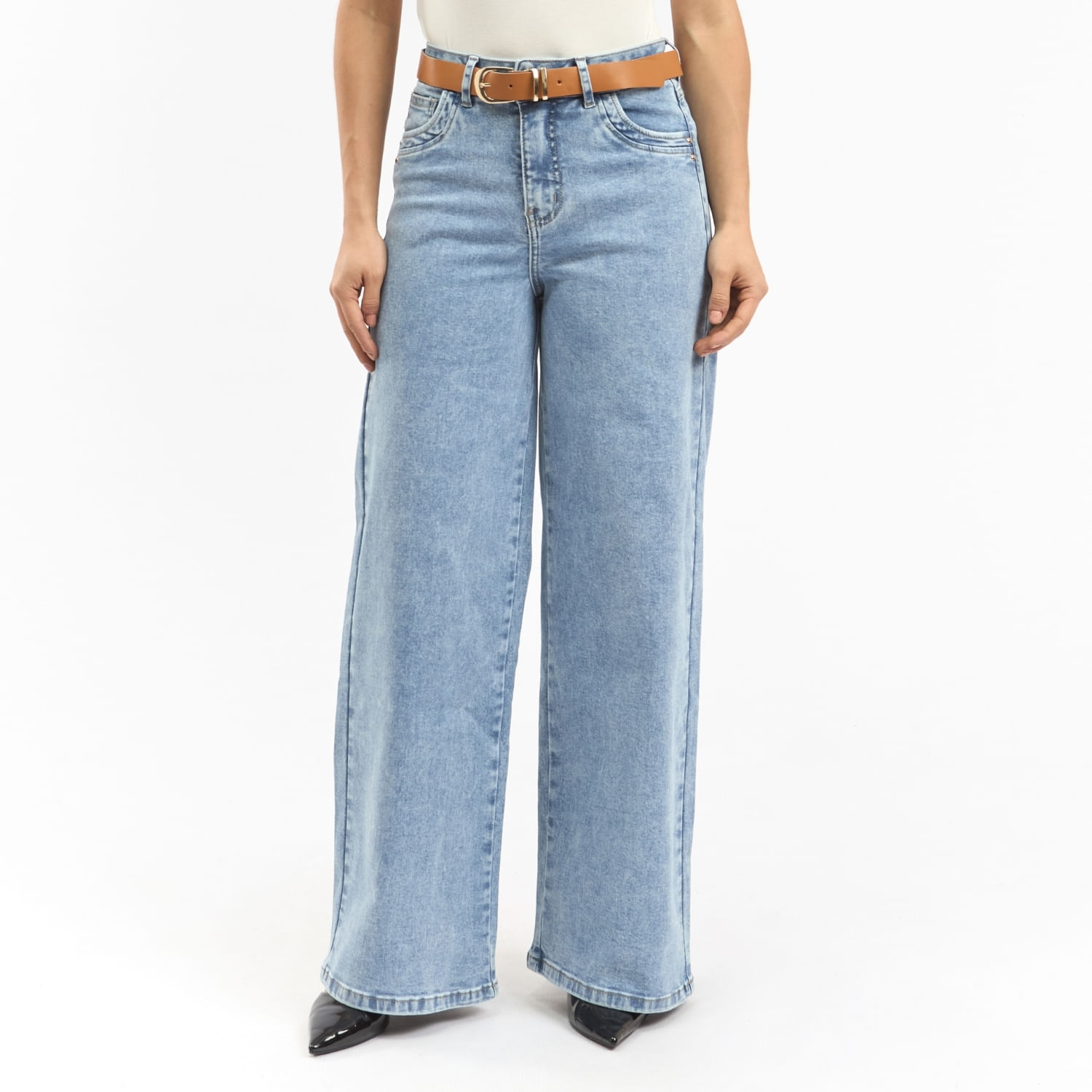 Jean Mujer Malia Parada 111 Wide Leg Celeste Bebé 30