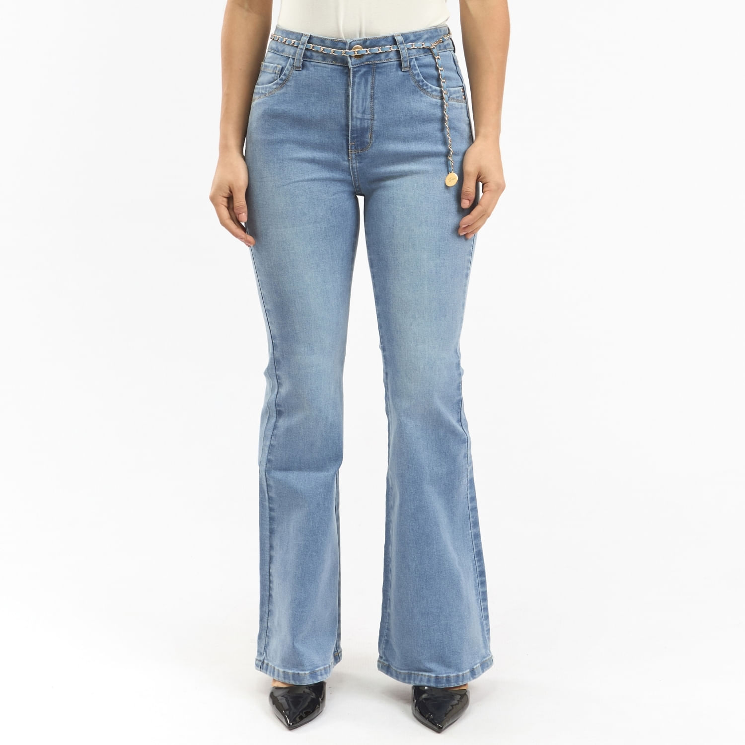 Jean Mujer Aracely Parada 111 Flare Celeste 32