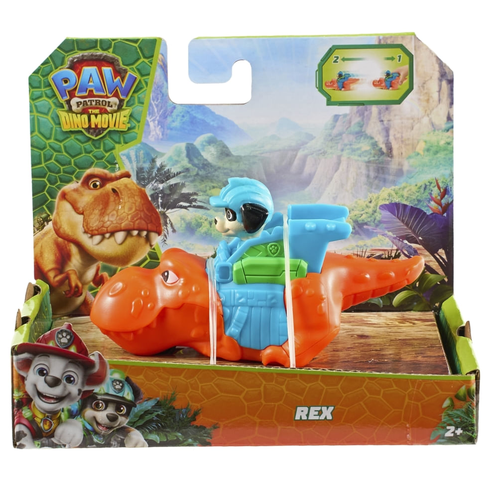 Mini Vehiculo Pull Back Rex Pelicula The Dino Movie Paw Patrol