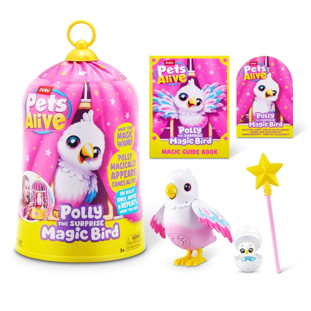 Peluche Interactivo Pájaro Mágico Polly Pets Alive