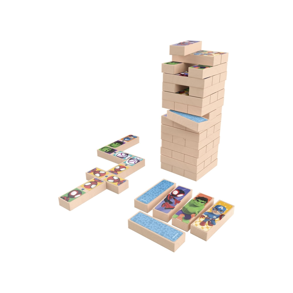 Juego De Mesa Torre De Madera 3 En 1 Spidey And His Amazing Friends