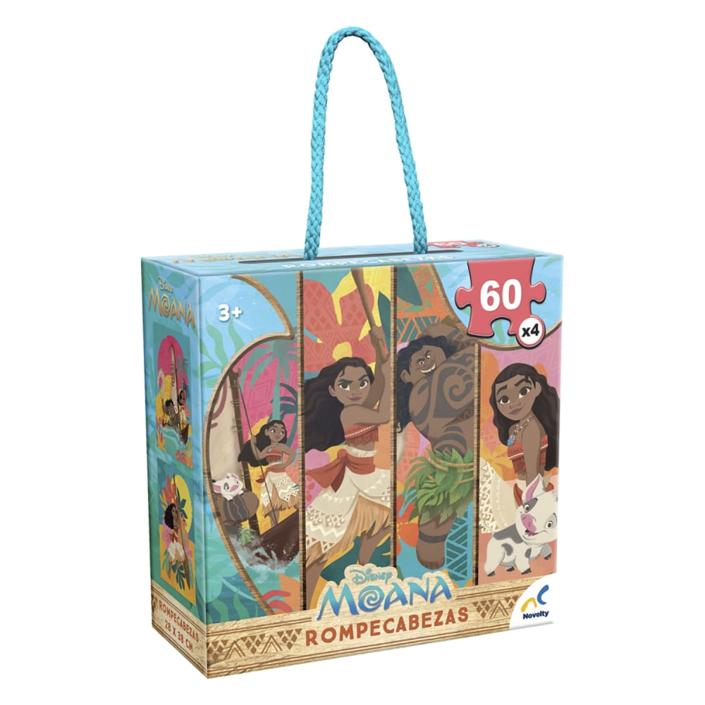 Set De Rompecabezas 4 En 1 Moana 60 Piezas