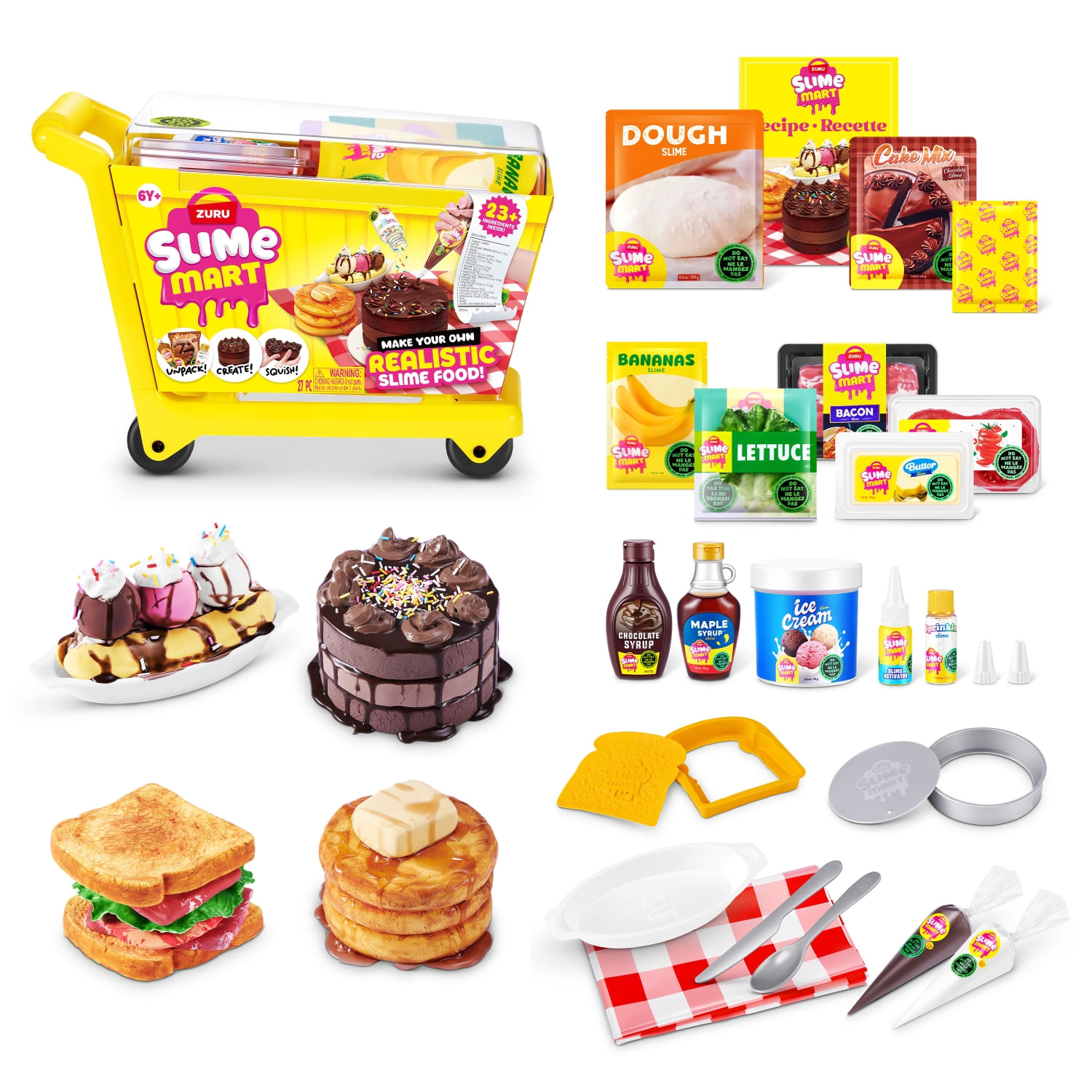 Set De Juego Carrito De Compras Slime Mart