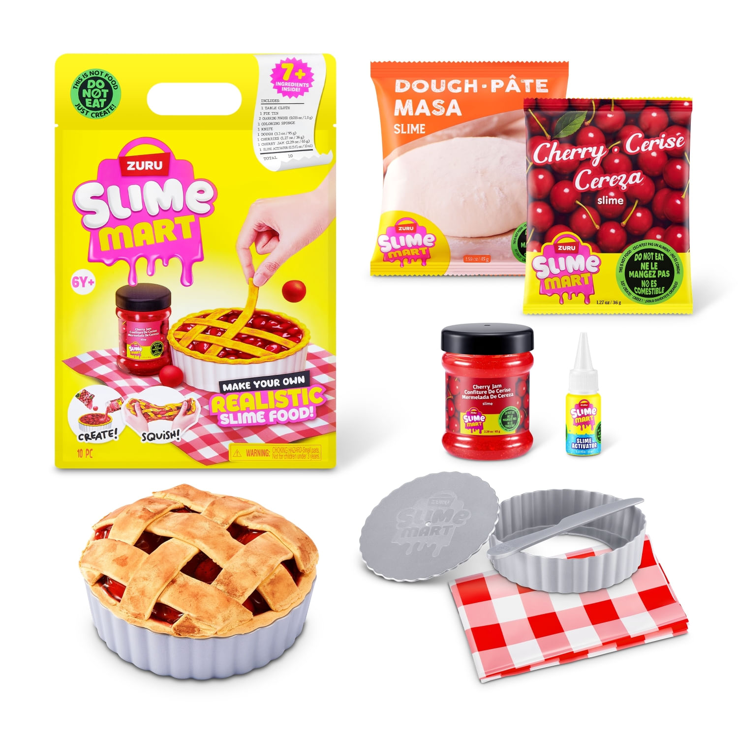 Set De Alimentos De Juguete Tarta De Cerezas Slime Mart
