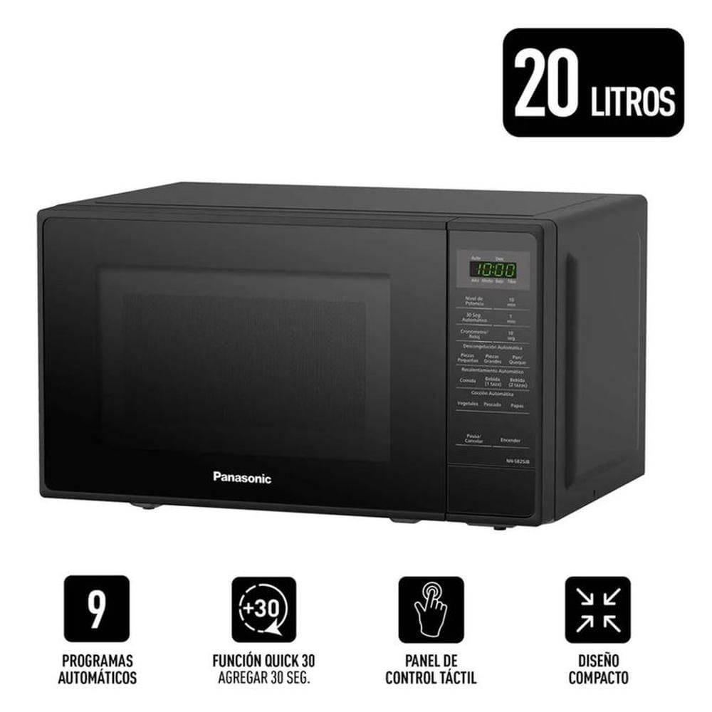 Microondas Panasonic 9 Programas Automáticos NN-SB25JBRPK