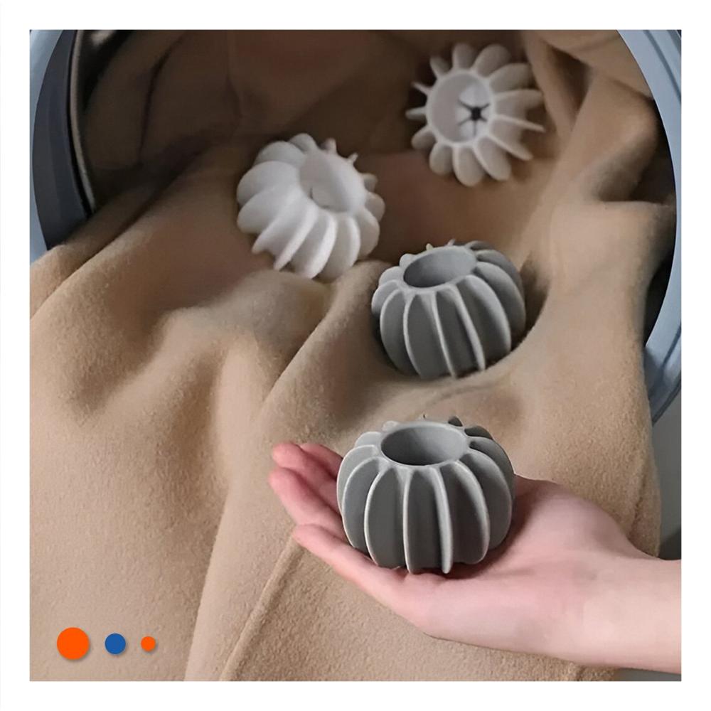 Bolitas Deserredante De Ropa 6 Pzs Blanco Y Plomo Para Hogar Y Lavado