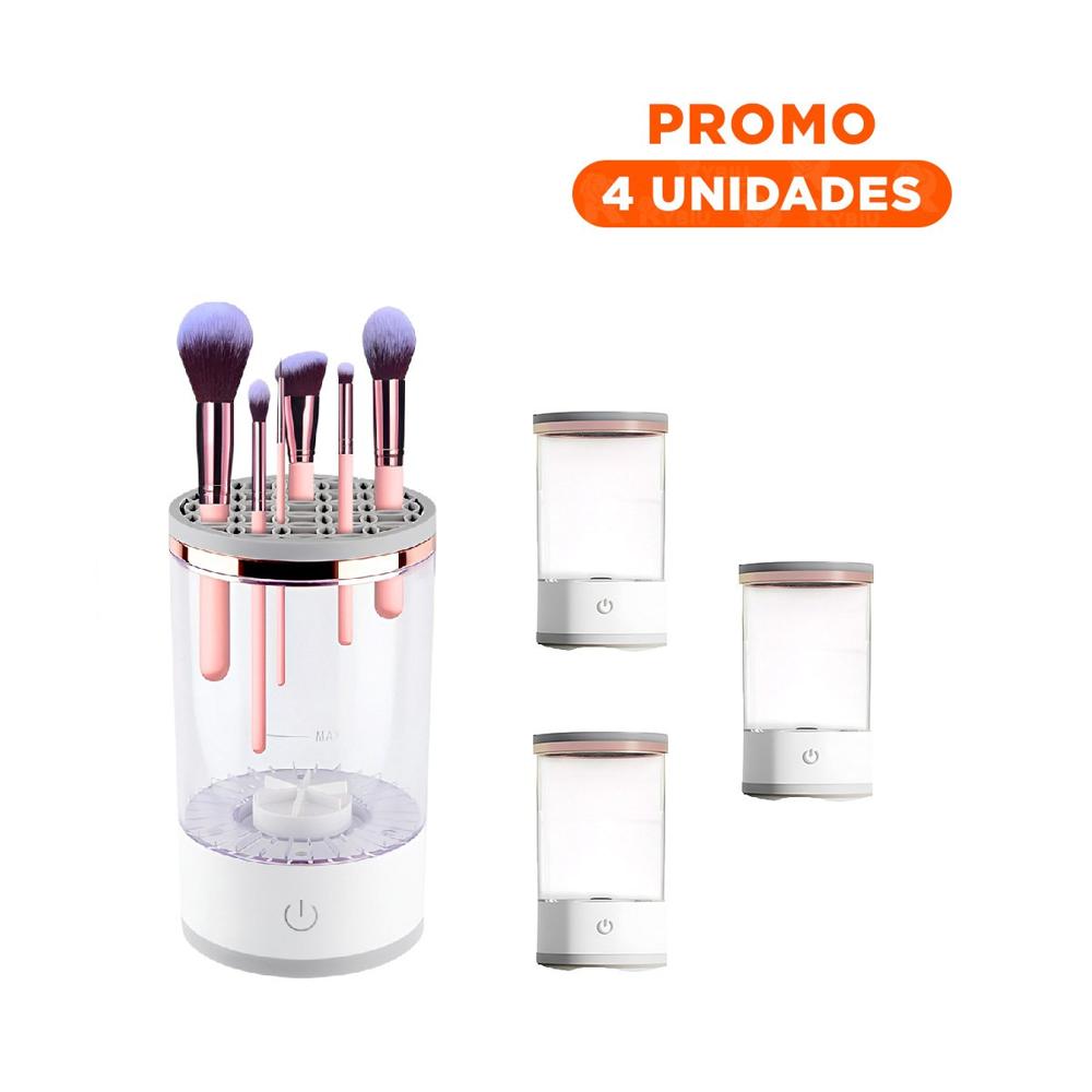 Pack4 Herramienta Electrica de Brochas y Pinceles Blanco para Rutina Diaria
