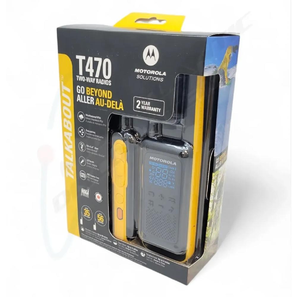 RADIO WALKIE-TALKIES MOTOROLA TALKABOUT T470 - NEGRO