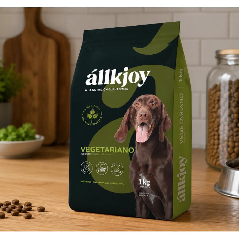 Allkjoy Vegetariano para Perros Adultos - 1 kg