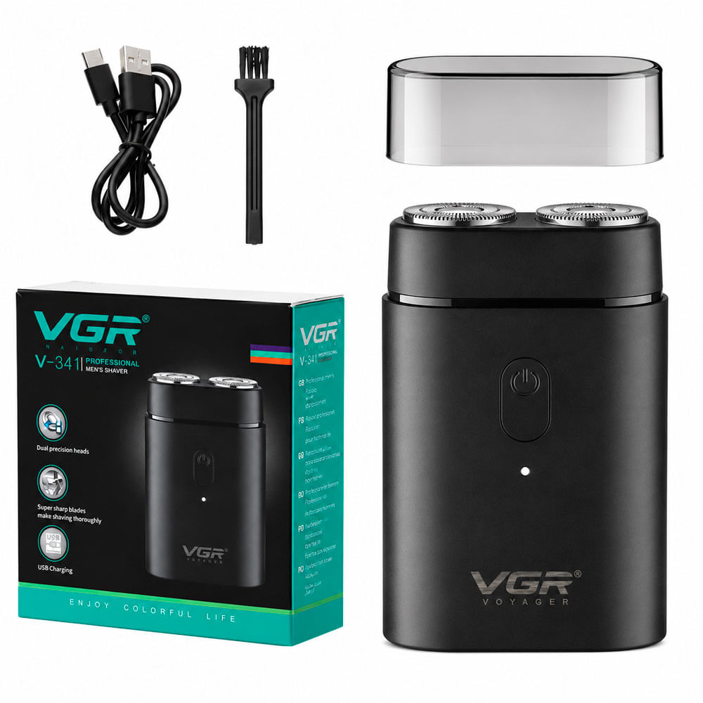 VGR V-341 Mini Shaver Afeitadora Eléctrica Portátil Hombre