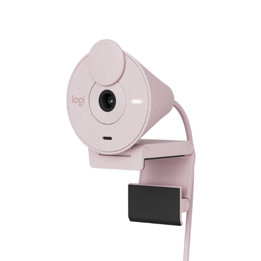 Cámara Web Logitech Brio 300 Full HD 1080P USB-C Rosado