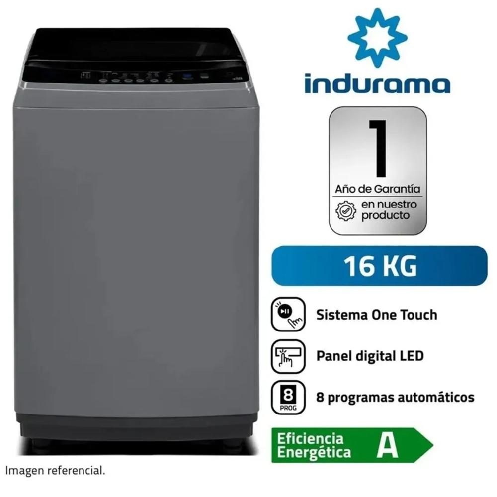 Lavadora Automática 16kg Carga Superior LRI-16DGR Indurama