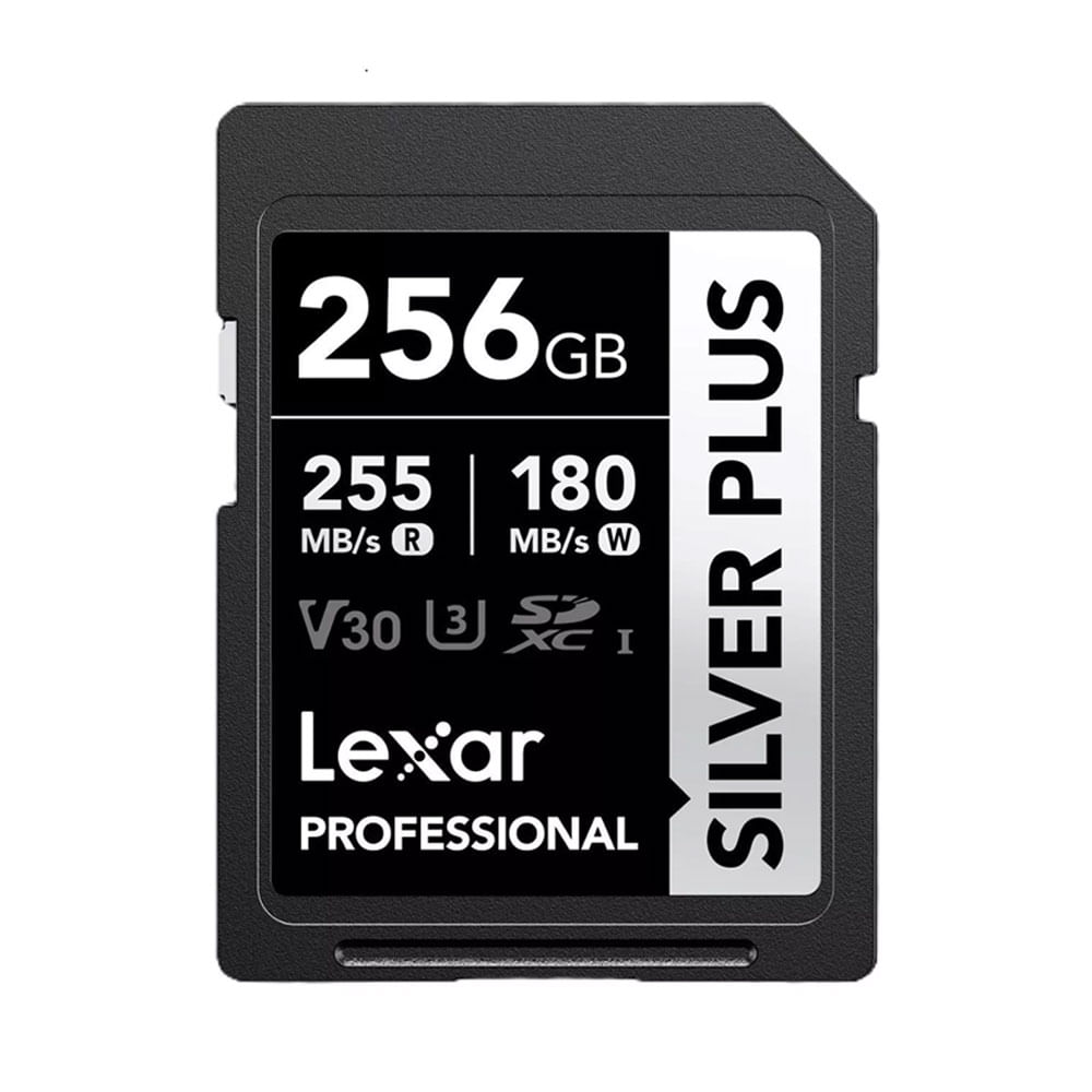 Memoria SD Lexar Professional 256GB SILVER PLUS - R255mb - W180mb