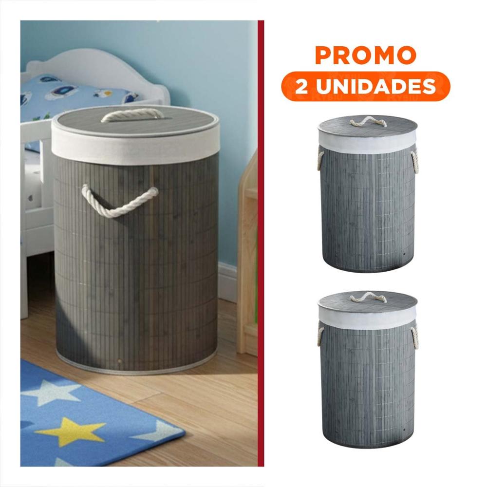 Pack2 Producto Plegable Circular con tapa para Ordenar Objetos Y Regalo Sticker
