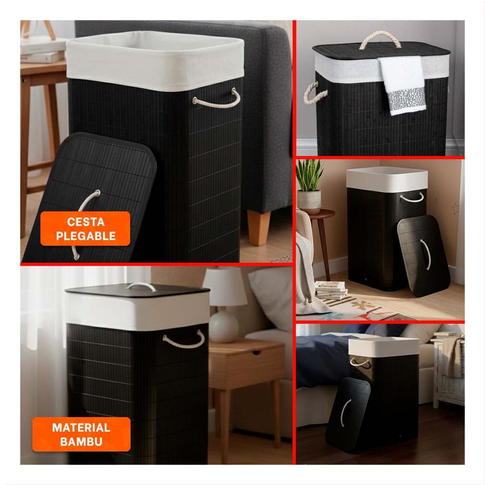 Organizador Plegable Rectangular con tapa para Uso Diario en Casa Y Ligas Regalo