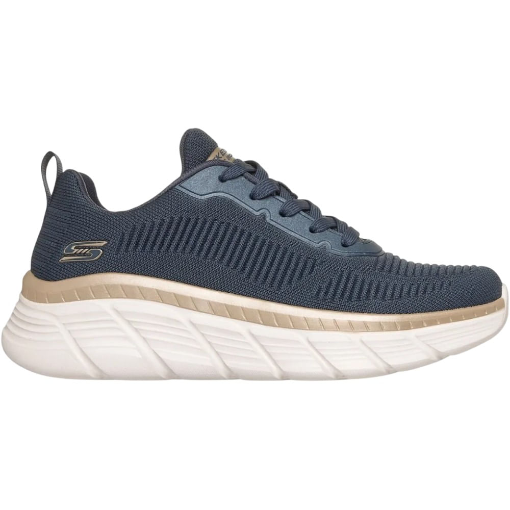 Zapatilla Skechers Bobs B Flex Hi - Flying Hi 117385NVGD Azul 8