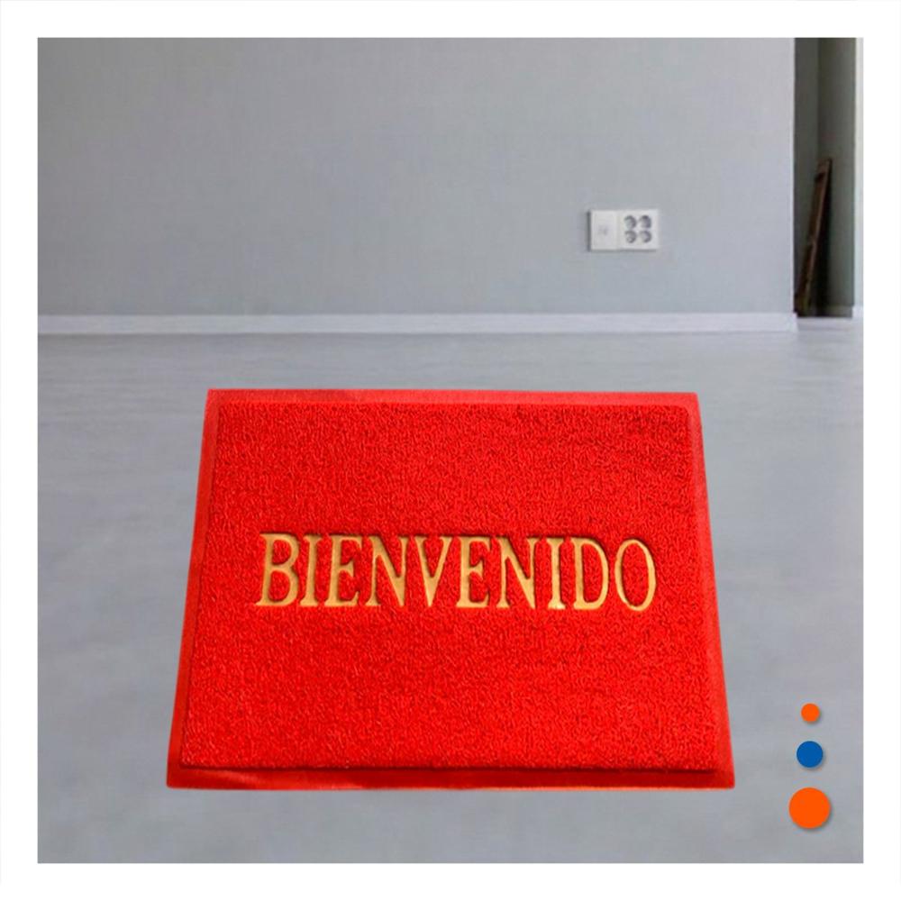 Cobertor Rectangular Bienvenido Rojo para Usar en Casa y Oficina Y Notas