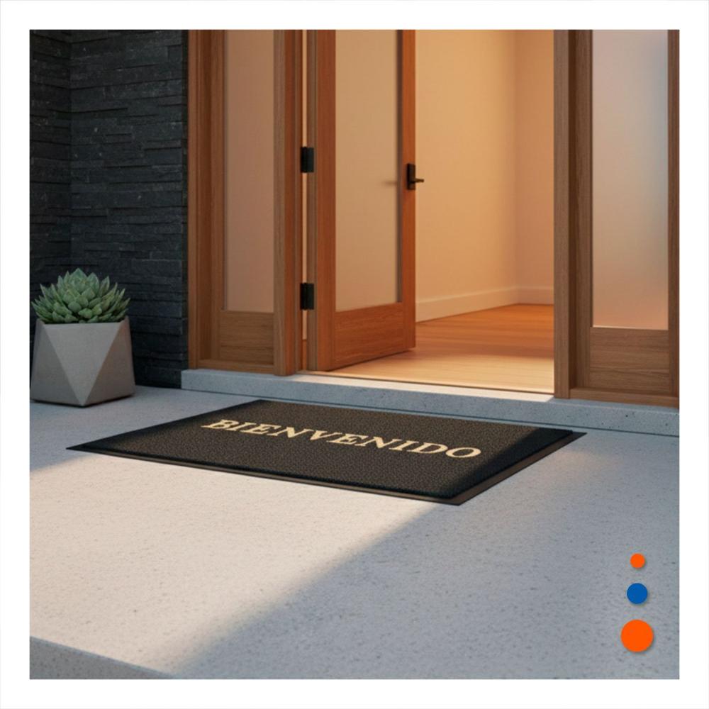 Cobertor Rectangular Bienvenido Plomo para Usar en Casa y Oficina Y Notas
