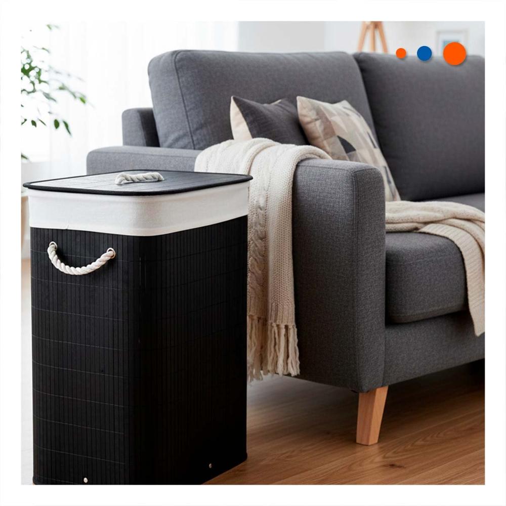 Canasta Plegable Rectangular con tapa para Almacenamiento Practico en Casa Y Papel Regalo
