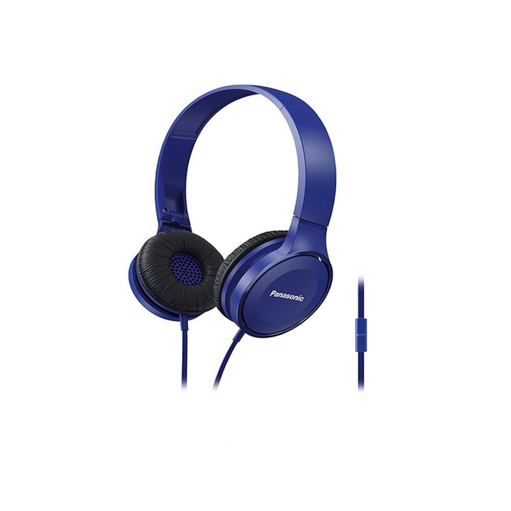 Audífonos Panasonic HF100M On Ear con Micrófono Jack 3.5 mm Plegables Azul