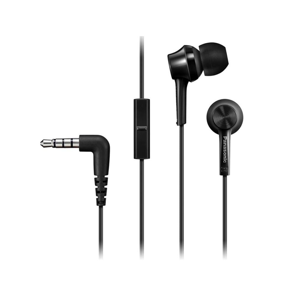 Audífonos Panasonic RP-TCM115 In Ear con Micrófono Jack 3.5 mm Negro