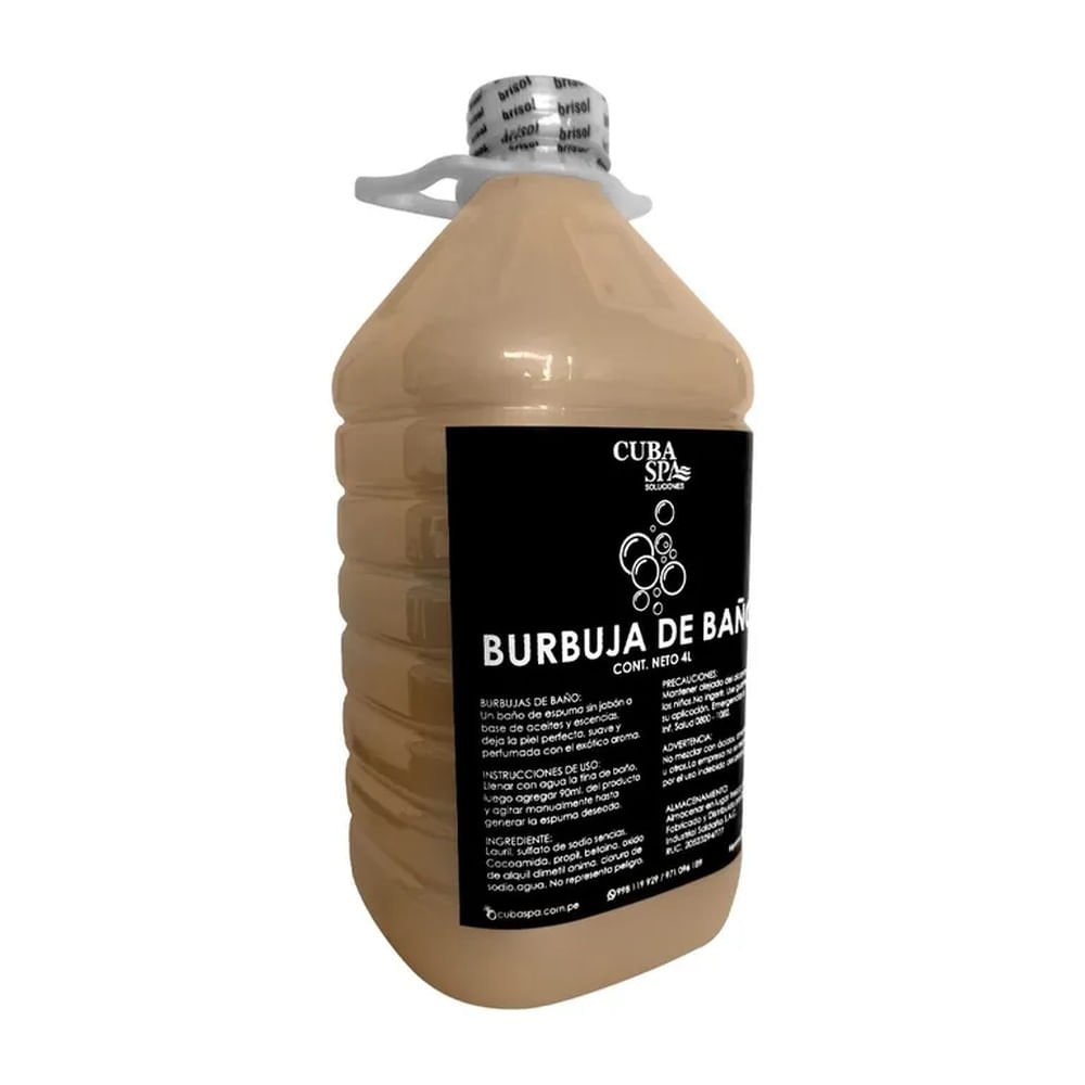 Burbujas de Baño para jacuzzi aroma coco 4 litros