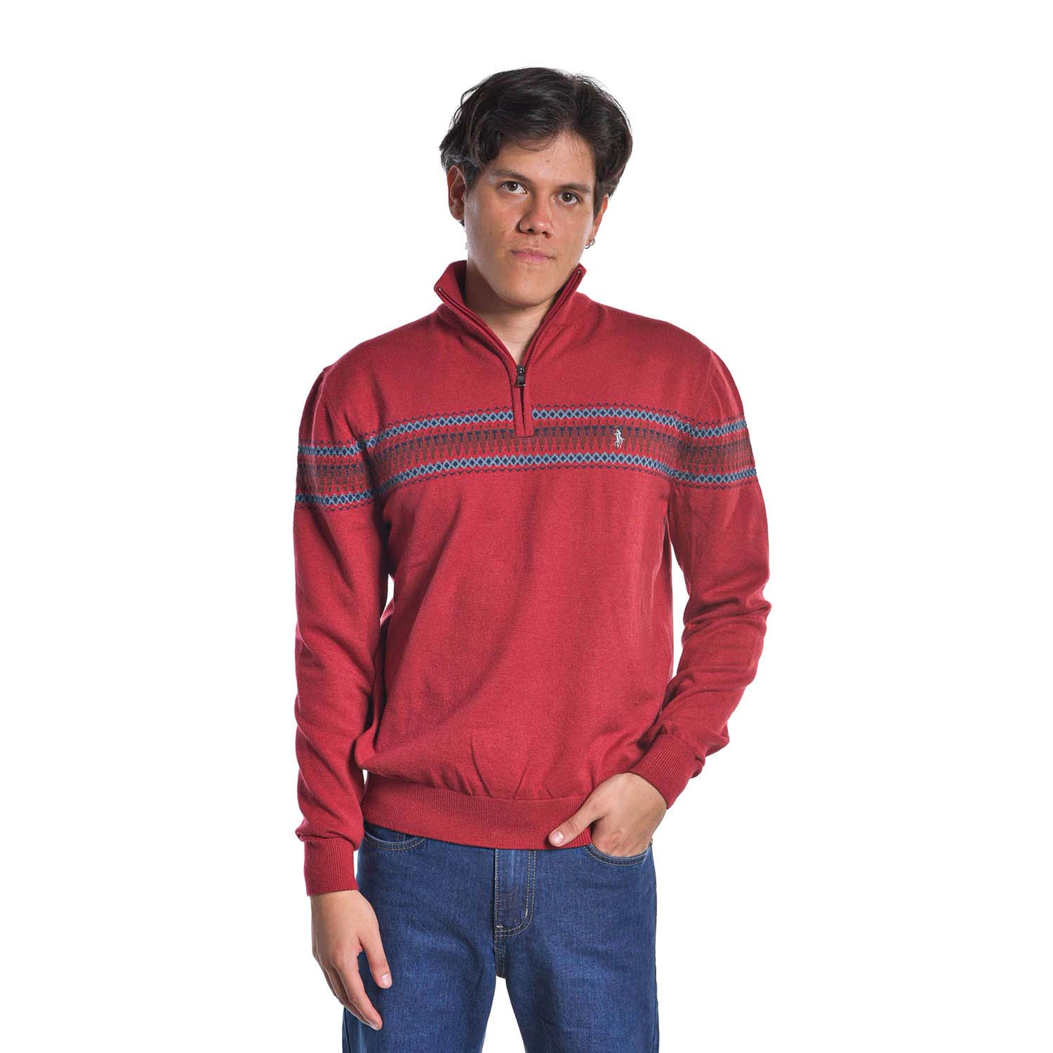 Chompa Hombre Ritzy Of Italy Jac23 Rojo Talla M