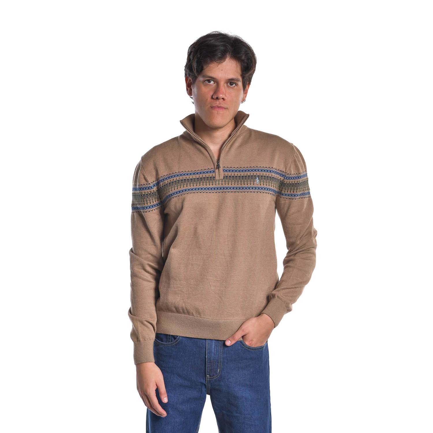Chompa Hombre Ritzy Of Italy Jac23 Kakhi Talla L