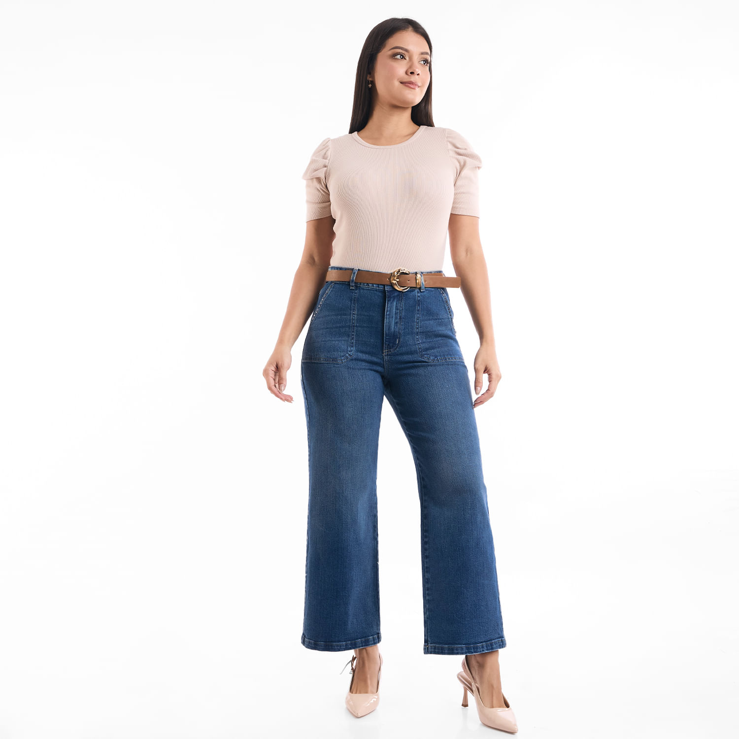 Jean Mujer Alejandra Metal Straight Azul 28