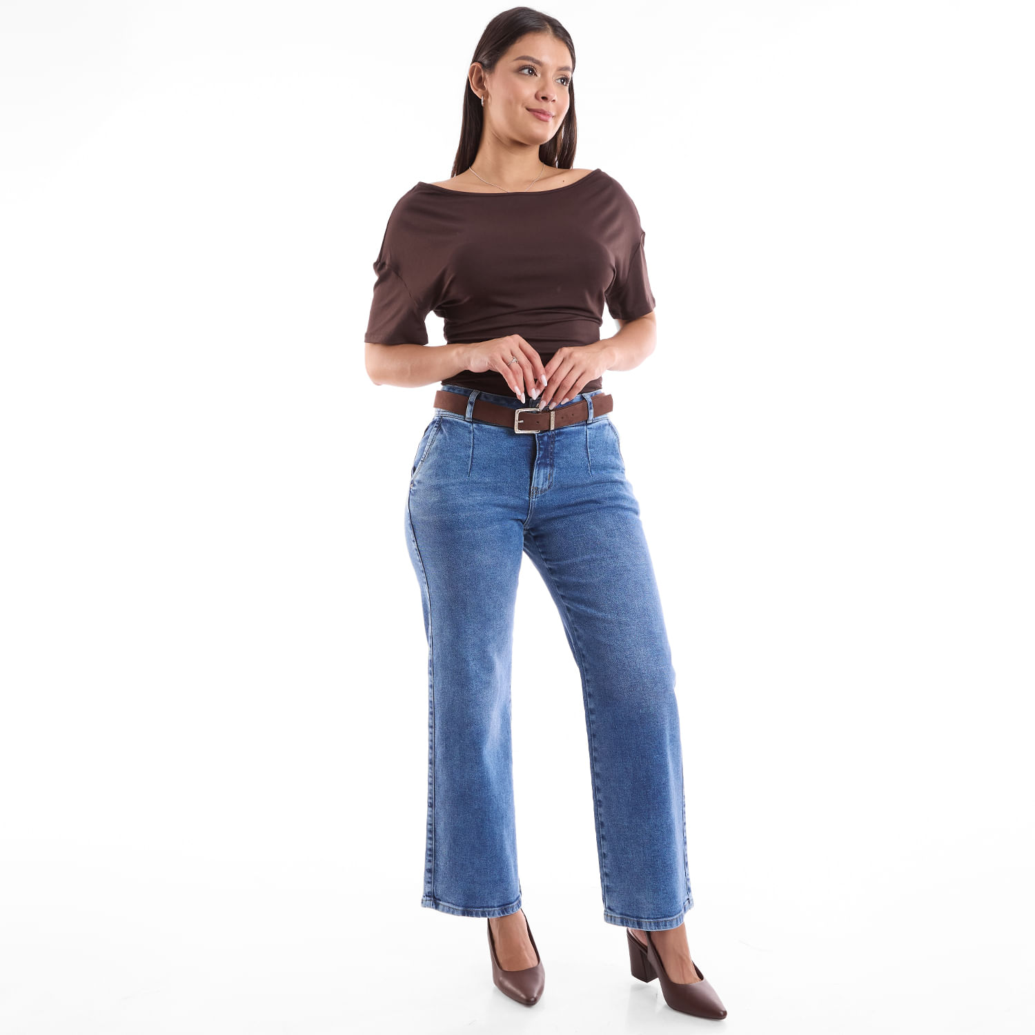 Jean Mujer Peggy Metal Straight Azul Claro 30
