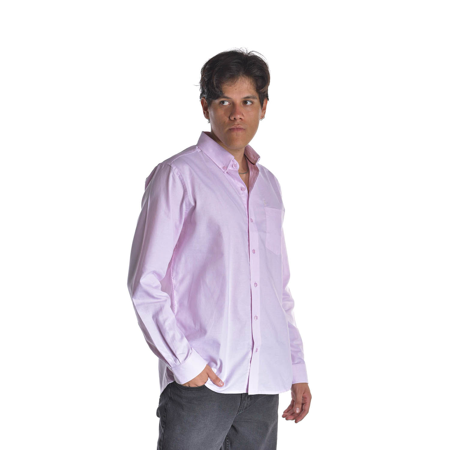 Camisa Hombre Ritzy Of Italy Oxf44 Rosado Bebe Talla XL